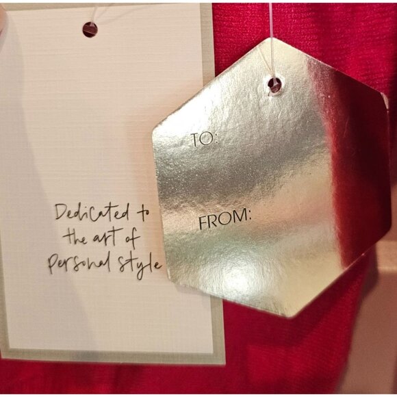 Calligraphie Long Sleeve Sweater Blessed Silver Rhinestones Hot Pink Size M NWT - Picture 8 of 12